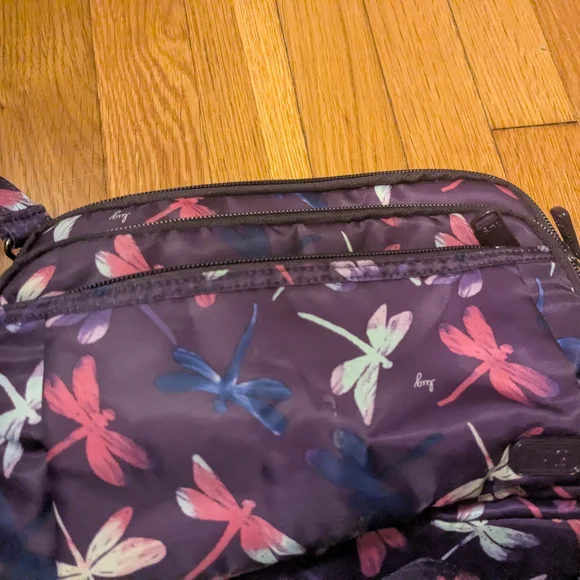 Lug Scoop Purple Dragonfly Crossbody - Picture 5 of 6